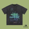 693170b4908475d562cda5f8 High-End Quality Balenciaga 2025 Fall Spring/Summer Collection Colorful Smoke Short-Sleeve T-Shirt Imported Kangnun Digital Direct-to-Garment Printing Custom-Dyed High-Fashion Brand 26-Single 100% Pre-Washed 300G Garment-Dyed and Washed Snowflake Finish OS Loose Fit Unisex