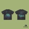 693170bb908475d562cda5fa High-End Quality Balenciaga 2025 Fall Spring/Summer Collection Colorful Smoke Short-Sleeve T-Shirt Imported Kangnun Digital Direct-to-Garment Printing Custom-Dyed High-Fashion Brand 26-Single 100% Pre-Washed 300G Garment-Dyed and Washed Snowflake Finish OS Loose Fit Unisex