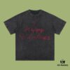 693170f1908475d562cda60a High-End Quality Balenciaga 2025 Fall Spring/Summer Collection Valentine's Day Short Sleeve T-Shirt, Imported Kanglong Digital Direct-to-Garment Printing, Premium Streetwear 26-Single 100% Cotton Pre-Washed 300G Garment-Dyed and Washed with Snowflake Effect, OS Loose Fit Unisex Design