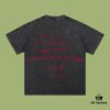 693170f2908475d562cda60b High-End Quality Balenciaga 2025 Fall Spring/Summer Collection Valentine's Day Short Sleeve T-Shirt, Imported Kanglong Digital Direct-to-Garment Printing, Premium Streetwear 26-Single 100% Cotton Pre-Washed 300G Garment-Dyed and Washed with Snowflake Effect, OS Loose Fit Unisex Design