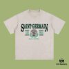 69317106908475d562cda613 High-End Quality Balenciaga 2025 Fall Spring/Summer Collection Wheat Spike Logo Short Sleeve T-Shirt Imported Kangnan Digital Direct-to-Garment Printing Custom-Dyed Premium Streetwear 26S Double-Yarn 100% Washed 300G Garment-Dyed and Washed Snow-Fleck OS Loose Fit Unisex