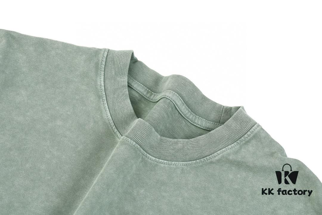 693171c5908475d562cda64e High-End Quality Balenciaga 2025 Fall Spring/Summer Collection Smoke Logo Short Sleeve T-Shirt, Imported Kanglong Digital Direct-to-Garment Printed, Premium Streetwear Quality, 26-Single 100% Washed 300G Fabric, Garment-Dyed and Snow-Washed Finish, OS Loose Fit Unisex Design