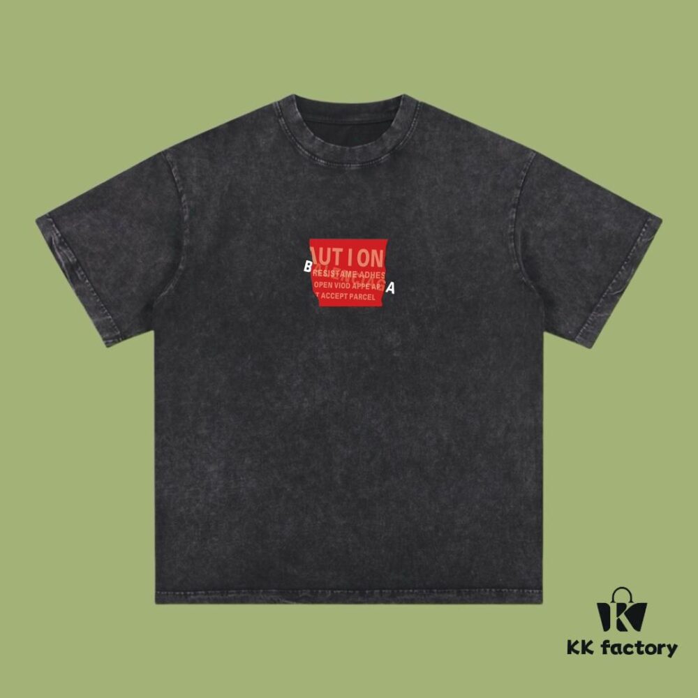 693171fc908475d562cda661 High-Quality Balenciaga 2025 Fall Spring/Summer Collection Red Tape Logo Short Sleeve T-Shirt