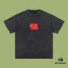 693171fc908475d562cda661 High-Quality Balenciaga 2025 Fall Spring/Summer Collection Red Tape Logo Short Sleeve T-Shirt