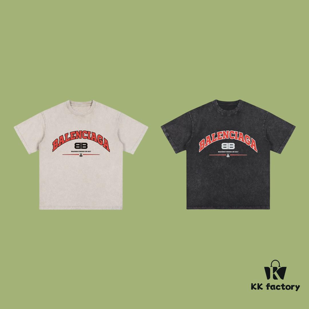 693172c3908475d562cda687 High-Quality Balenciaga 2025 Fall Spring/Summer Collection Slogan Short-Sleeve T-Shirt, Imported Kangwo Digital Direct Printing, Premium 26-Count Double-Yarn 100% Cotton Pre-Washed 300G Garment-Dyed Specialty Tee with Snowflake Wash, OS Loose Fit Unisex Design