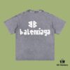 6931731f908475d562cda69d High-End Quality Balenciaga 2025 Fall Spring/Summer Collection Tape Logo Short Sleeve T-Shirt, Imported Kanglong Digital Direct-to-Garment Printing, Premium Streetwear Dyed with 26s Double Yarn 100% Washed to 300g, Garment-Dyed and Snow-Washed for OS Loose Fit Unisex Design