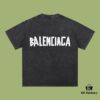 69317386908475d562cda6ae High-End Quality Balenciaga 2025 Fall Spring/Summer Collection Tape Logo Short Sleeve T-Shirt