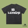 6931738d908475d562cda6af High-End Quality Balenciaga 2025 Fall Spring/Summer Collection Tape Logo Short Sleeve T-Shirt