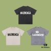 69317392908475d562cda6b0 High-End Quality Balenciaga 2025 Fall Spring/Summer Collection Tape Logo Short Sleeve T-Shirt