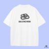 693174bd908475d562cda6df High-End Quality Balenciaga 2025 Fall Spring/Summer Collection 3D Buckle Short-Sleeve T-Shirt, Custom-Woven 270G 32-Count Double-Yarn Pure Cotton Fabric, Distinct from Regular Printed Tees, Relaxed Fit Unisex Design