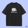 693174dc908475d562cda6e8 High-End Quality Balenciaga 2025 Fall Spring/Summer Collection 3D Buckle Short-Sleeve T-Shirt, Distinct from Regular Print, Made of Custom-Woven 270G 32-Count Double-Yarn Pure Cotton Fabric, Loose Fit Unisex Design