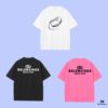 6931754b908475d562cda6f2 High-End Quality Balenciaga 2025 Fall Spring/Summer Collection Ring Splice Short Sleeve T-Shirt, Distinct from Regular Prints, Crafted in Custom-Woven 270G 32-Count Double-Yarn Pure Cotton Fabric, Loose Fit Unisex Design