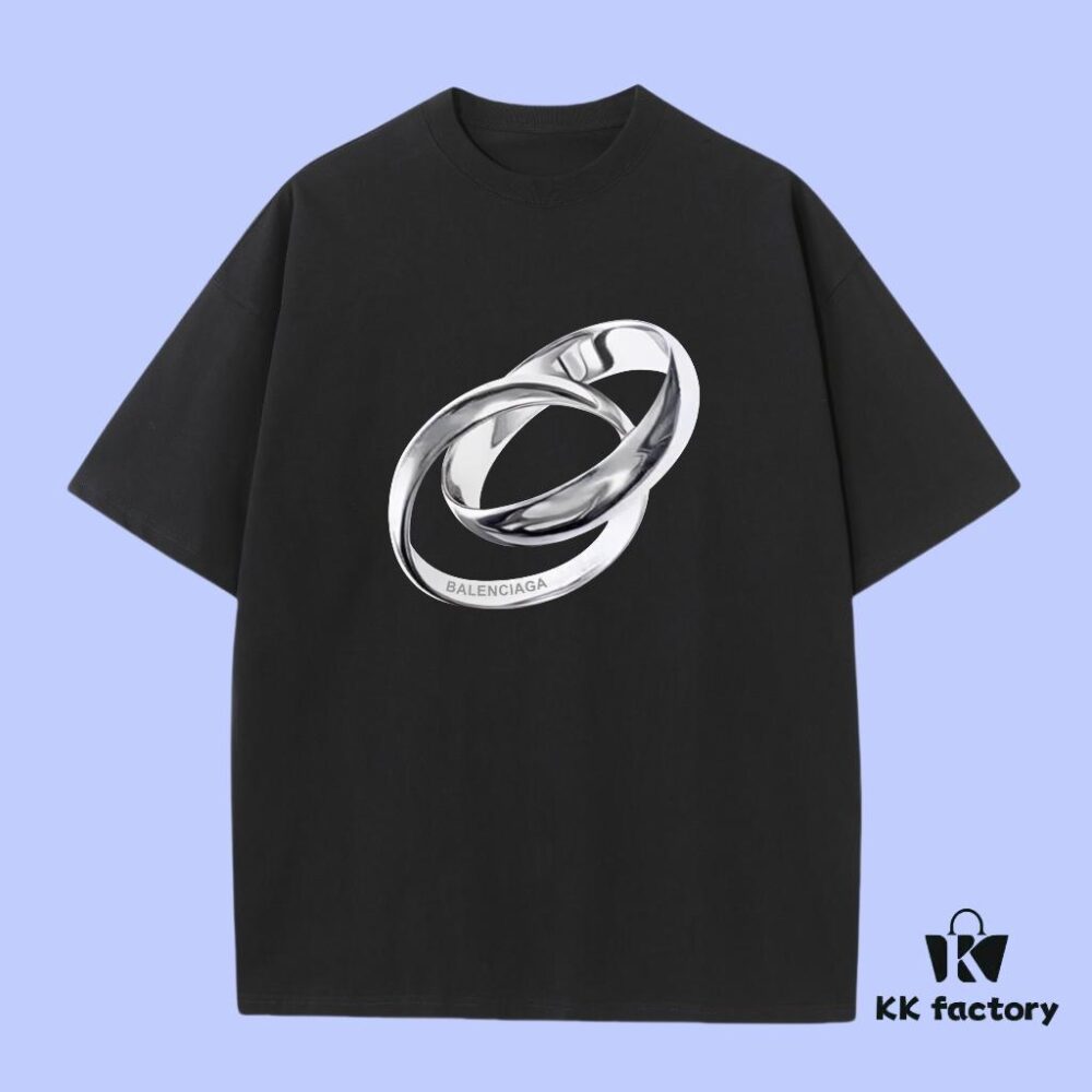 69317564908475d562cda6f9 Balenciaga 2025 Fall Spring-Summer Collection Ring Short Sleeve T-Shirt Premium Quality Limited Edition, Custom Woven 270G 32-Count Double-Yarn Pure Cotton Fabric, Relaxed Fit Unisex Tee Distinct from Regular Printed Tees