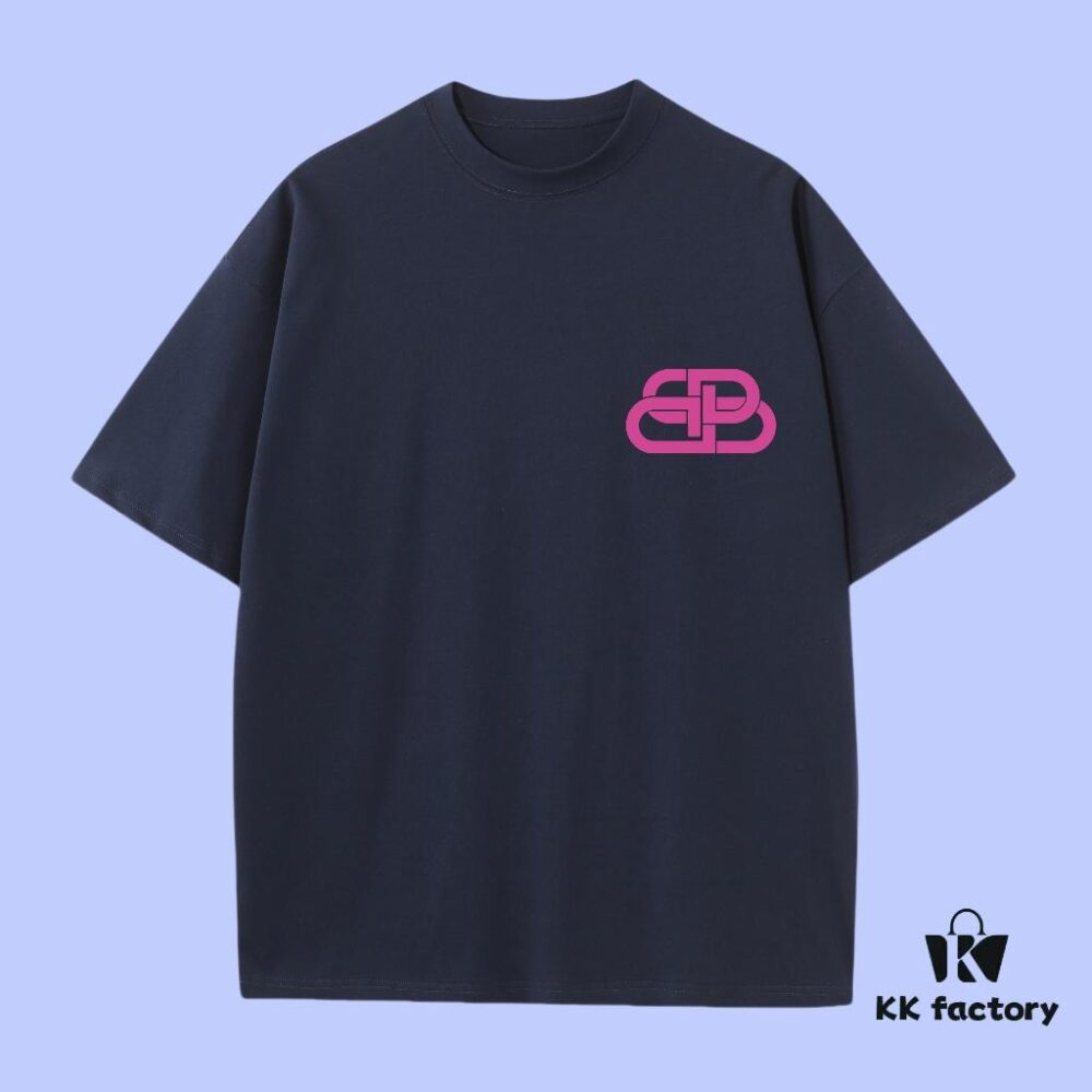 High-End Quality Balenciaga 2025 Fall Spring/Summer Collection Buckle Short-Sleeve T-Shirt, Distinct from Regular Print, Custom-Woven 270G 32-Thread Double-Yarn Pure Cotton Fabric, Loose Fit Unisex Design