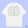 6931764a908475d562cda739 High-End Quality Balenciaga 2025 Fall Spring/Summer Collection Double B Short-Sleeve T-Shirt, Distinct from Regular Prints, Crafted in 270G 32-Count Double-Yarn Pure Cotton Fabric, Loose Fit Unisex Design