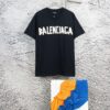 69317684908475d562cda745 Balenciaga Tape Hole Short Sleeve T-Shirt