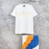 693176f1908475d562cda750 Balenciaga Tape Logo Distressed Short Sleeve T-Shirt
