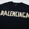 69317784908475d562cda764 Balenciaga Tape Ripped Short Sleeve T-Shirt