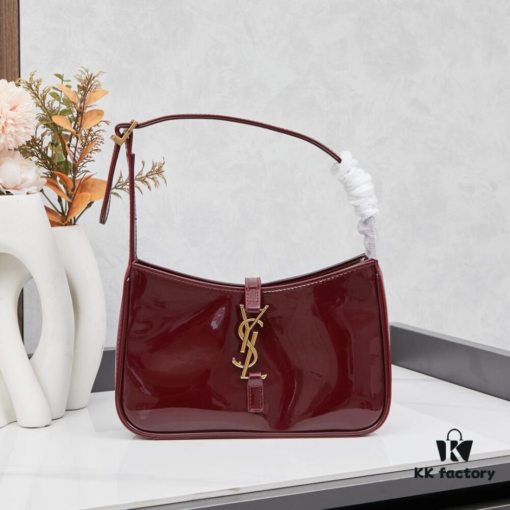 69319b04ccd8ab3d7af9375c YSL Saint Laurent Hobo Bag in Patent Leather with Box