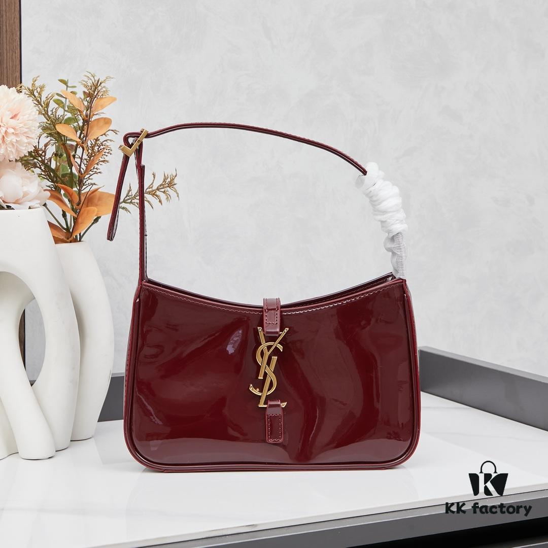 69319b04ccd8ab3d7af9375c YSL Saint Laurent Hobo Bag in Patent Leather with Box