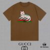 69319efeccd8ab3d7af93794 GUCCI 25SS Master-Designed New Arrival Printed Round-Neck Short-Sleeve T-Shirt, 300g High-Quality Fabric
