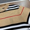 New BURBERRY 2023 Spring/Summer Lightweight Linen-Blend Striped Knit Short-Sleeve T-Shirt
