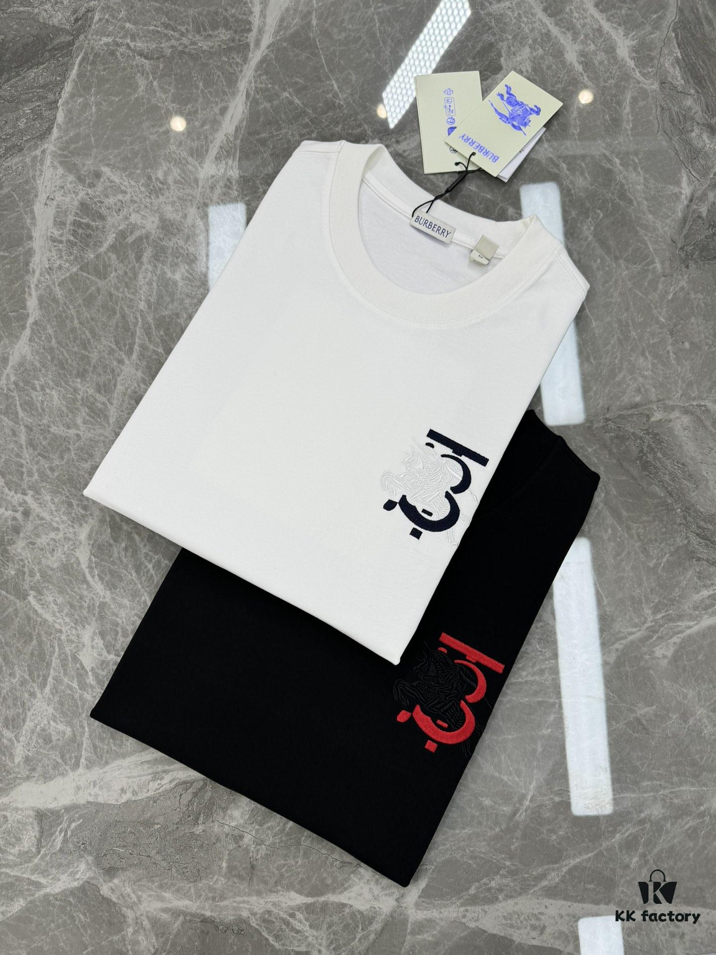 69319f63ccd8ab3d7af937a8 BBR* Bao-Bao Li 25s Classic Short-Sleeve Unisex T-Shirt – Front Chest TB Horse 3D Embroidered Logo, Premium 260g Pure Cotton, Soft and Breathable, Basic Style for Long-Lasting Wear