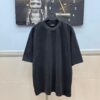 69319f70ccd8ab3d7af937ac BALENCIAGA 2025SS New Arrival Letter Tape Print Distressed Washed Hole Unisex Cotton Loose Short Sleeve T-Shirt