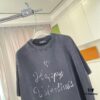 69319f79ccd8ab3d7af937b1 BALENCI*GA Paris 2025 Summer New Arrival Distressed Gradient Letter Logo Print Custom 320g Fabric Short Sleeve T-Shirt Unisex
