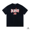 69319f9eccd8ab3d7af937cb BALENCIAGA New Classic Letter Graffiti Print Casual Round Neck Short Sleeve T-Shirt