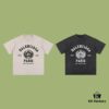 69319fbcccd8ab3d7af937e1 High-End Quality Balenciaga 2025 Fall Spring/Summer Collection Wheat Ear 1917 Logo Short Sleeve T-Shirt Imported Kangwo Digital Direct-to-Garment Printed Dyed High-Quality Streetwear 26s Double Yarn 100% Washed 300G Garment-Dyed and Washed Snowflake Finish OS Loose Fit Unisex