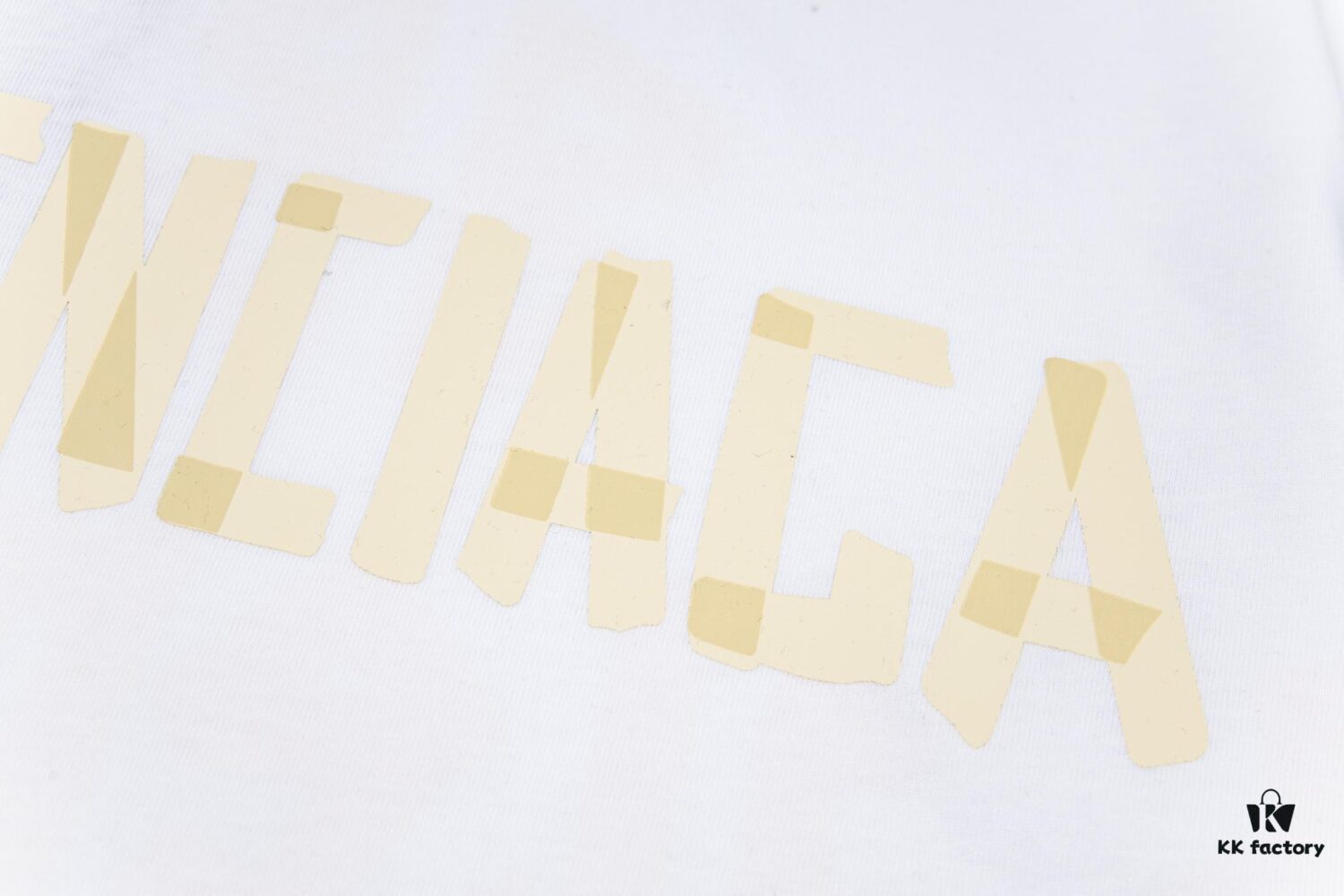 69319fc5ccd8ab3d7af937e8 Balenciaga Tape Ripped Short Sleeve T-Shirt