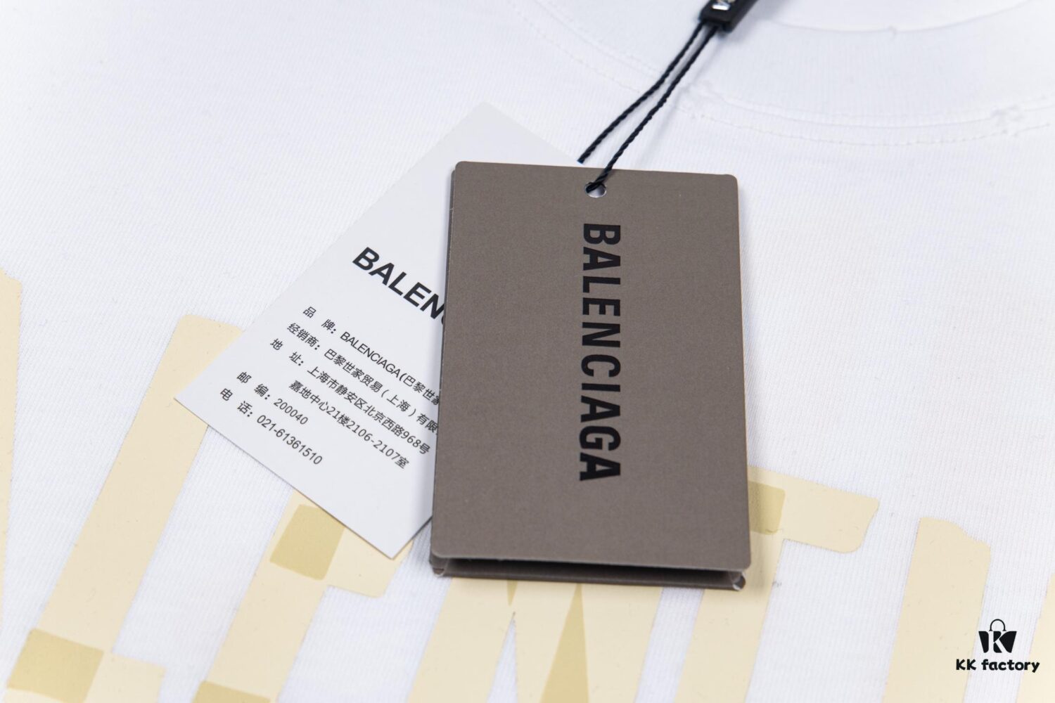 69319fc5ccd8ab3d7af937ea Balenciaga Tape Ripped Short Sleeve T-Shirt