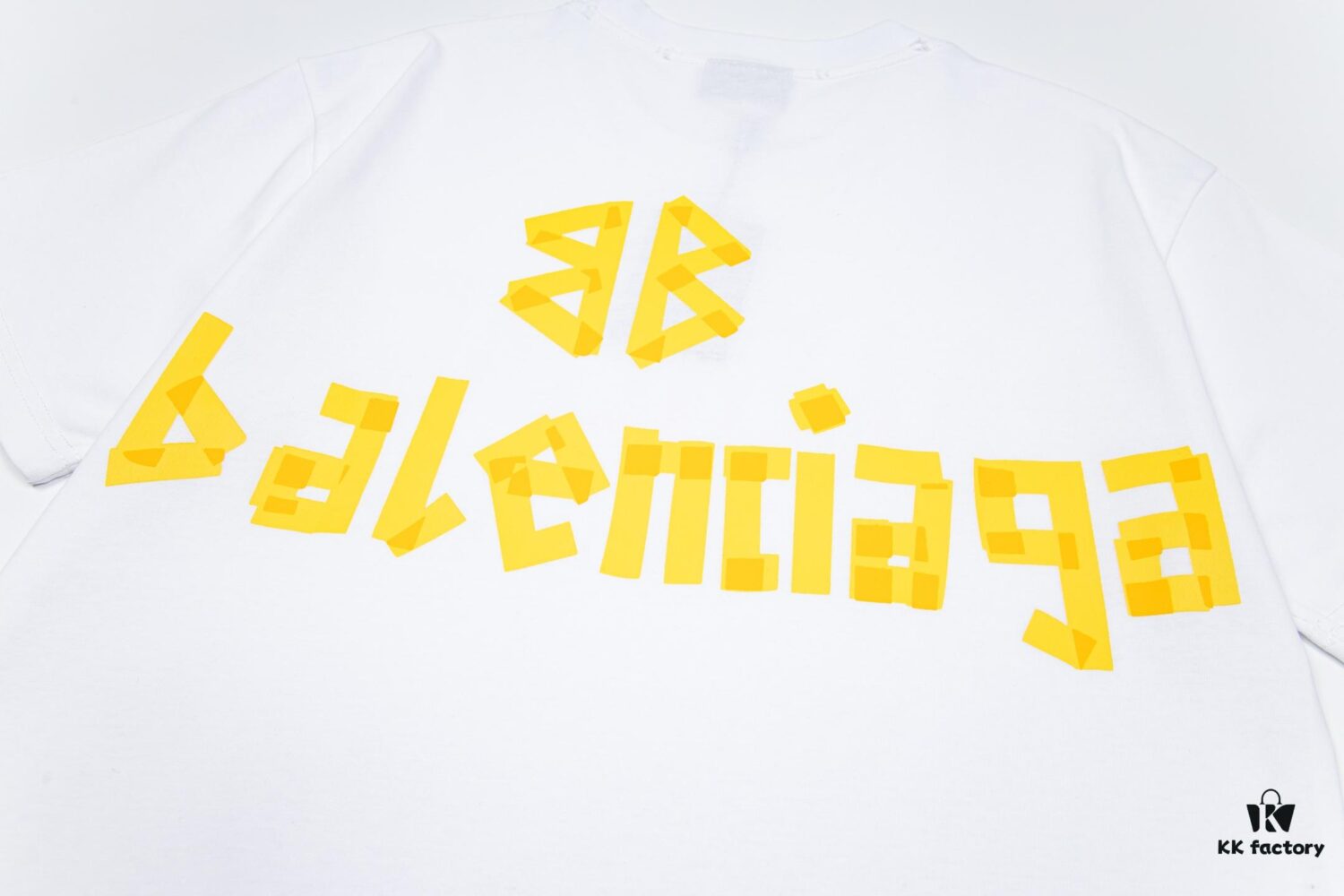 69319fc6ccd8ab3d7af937f2 Balenciaga Tape Ripped Short Sleeve T-Shirt