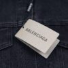 Balenciaga 2024 Fall/Winter New Loose Oversized Denim Jacket with Eiffel Tower Design