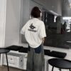 69319fcaccd8ab3d7af93843 Balenciaga Phantom Double Logo Classic Print Short Sleeve T-Shirt
