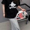 69319fcaccd8ab3d7af93845 Balenciaga Phantom Double Logo Classic Print Short Sleeve T-Shirt