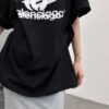 69319fcaccd8ab3d7af93847 Balenciaga Phantom Double Logo Classic Print Short Sleeve T-Shirt