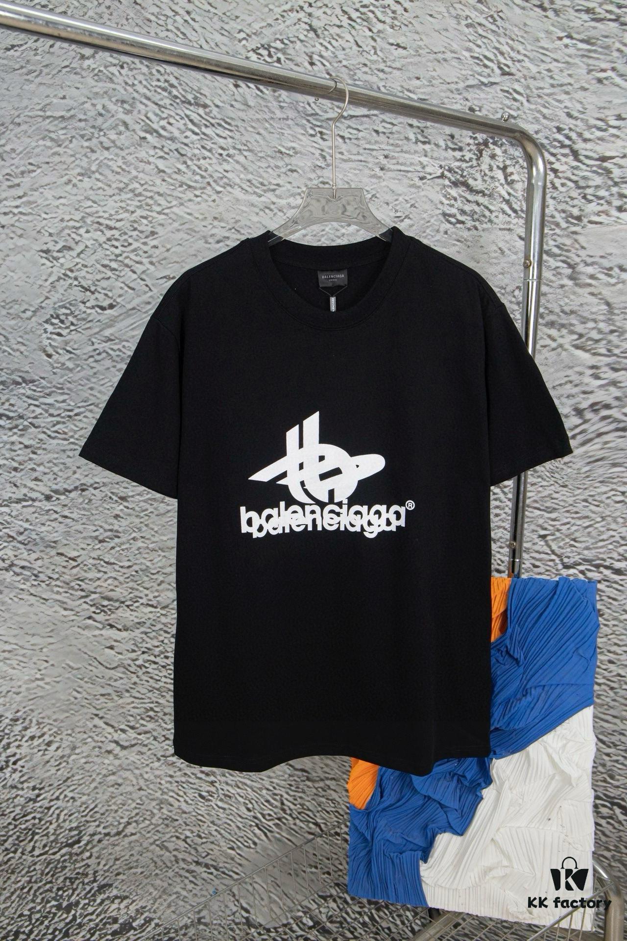 69319fcaccd8ab3d7af93849 Balenciaga Phantom Double Logo Classic Print Short Sleeve T-Shirt Unisex Loose Fit Cotton 260g 32s