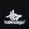 69319fcaccd8ab3d7af9384d Balenciaga Phantom Double Logo Classic Print Short Sleeve T-Shirt Unisex Loose Fit Cotton 260g 32s