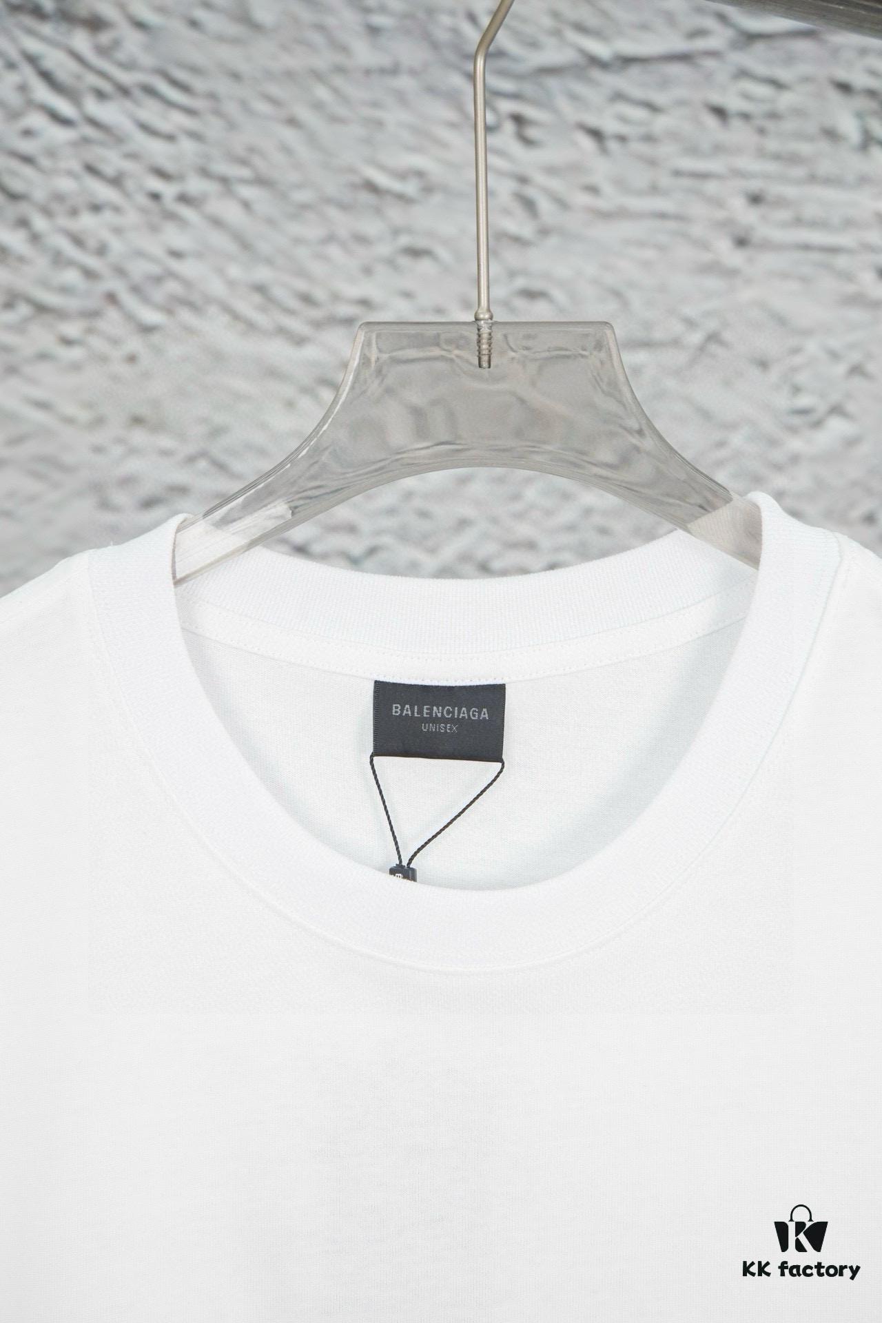 69319fcbccd8ab3d7af93854 Balenciaga Phantom Double Logo Classic Print Short Sleeve T-Shirt Y093