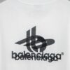 69319fcbccd8ab3d7af93858 Balenciaga Phantom Double Logo Classic Print Short Sleeve T-Shirt Y093