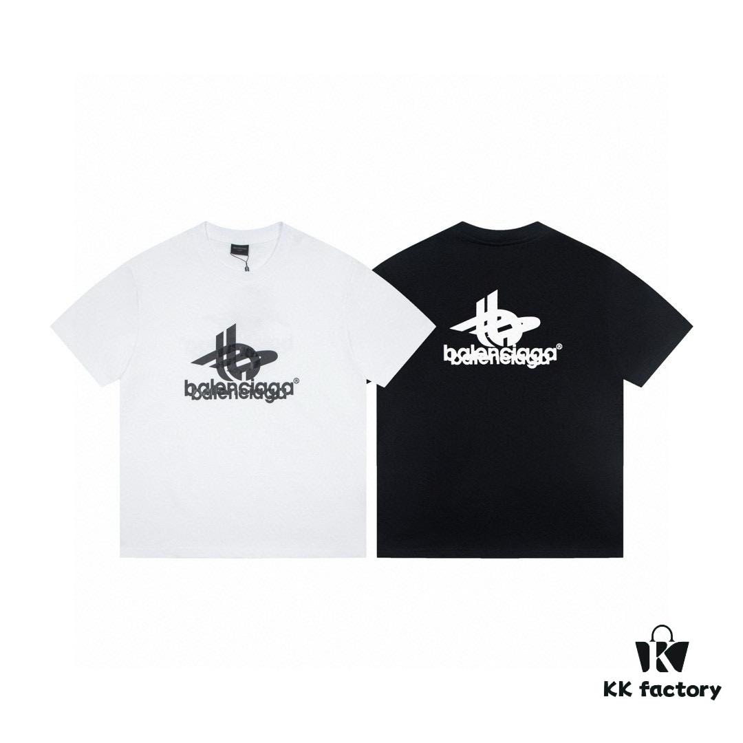 69319fcbccd8ab3d7af9385b Balenciaga Phantom Double Logo Classic Print Short Sleeve T-Shirt