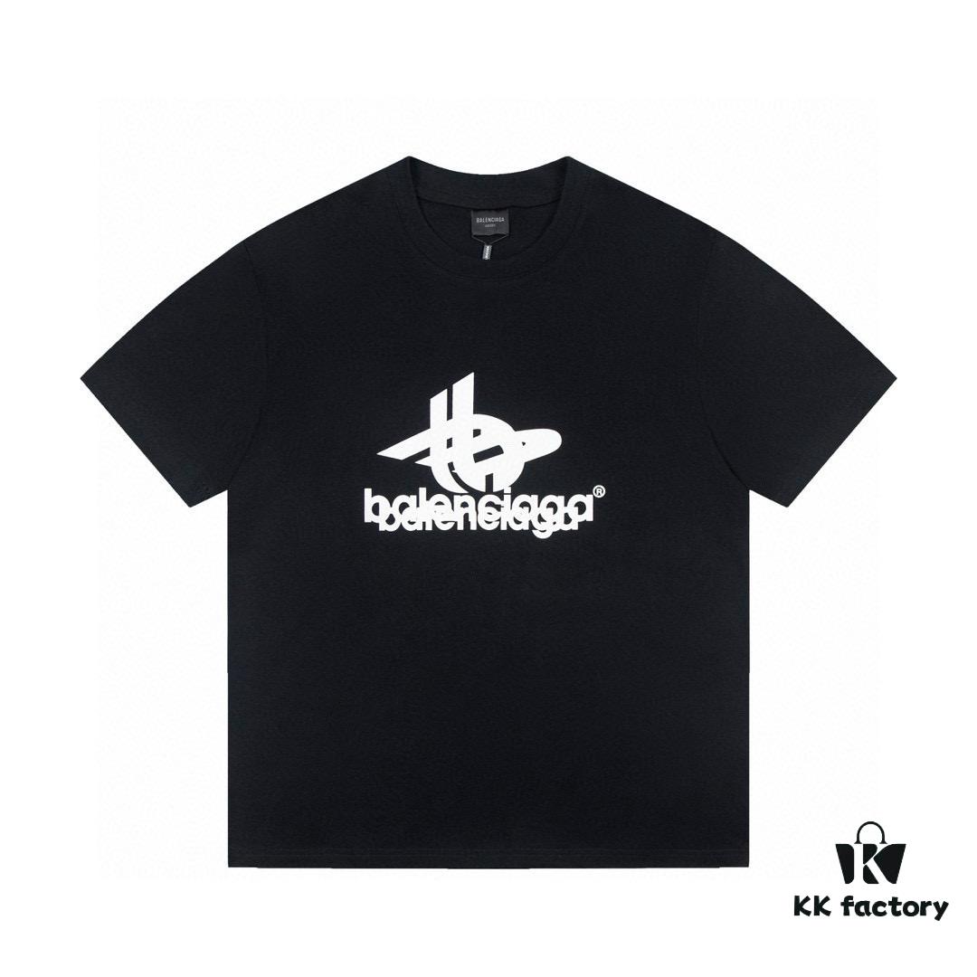 69319fcbccd8ab3d7af9385c Balenciaga Phantom Double Logo Classic Print Short Sleeve T-Shirt