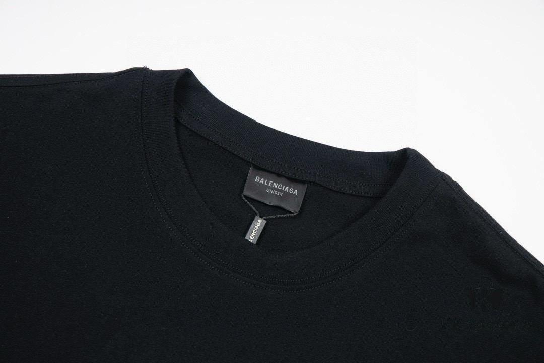 69319fcbccd8ab3d7af9385e Balenciaga Phantom Double Logo Classic Print Short Sleeve T-Shirt