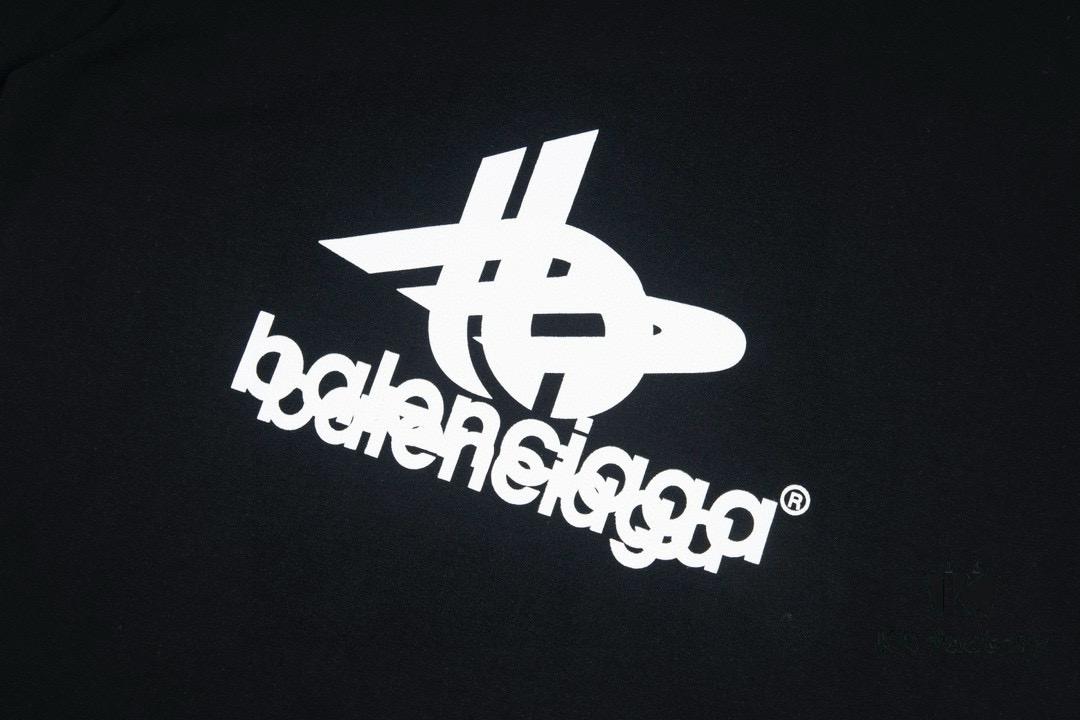 69319fcbccd8ab3d7af9385f Balenciaga Phantom Double Logo Classic Print Short Sleeve T-Shirt