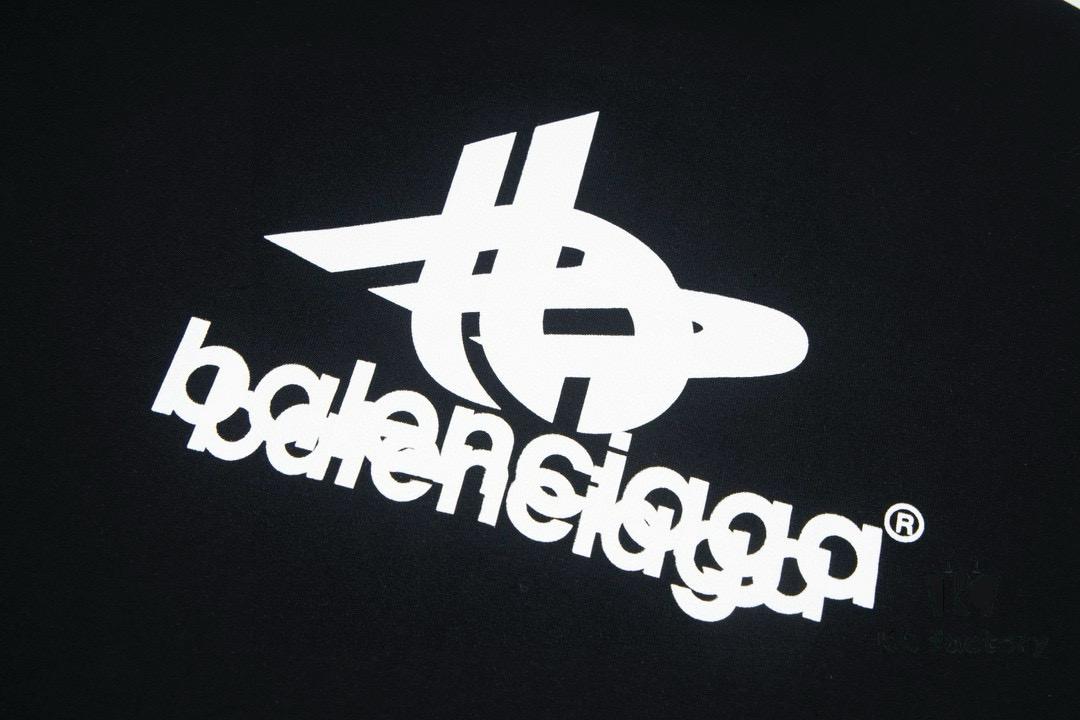 69319fcbccd8ab3d7af93863 Balenciaga Phantom Double Logo Classic Print Short Sleeve T-Shirt
