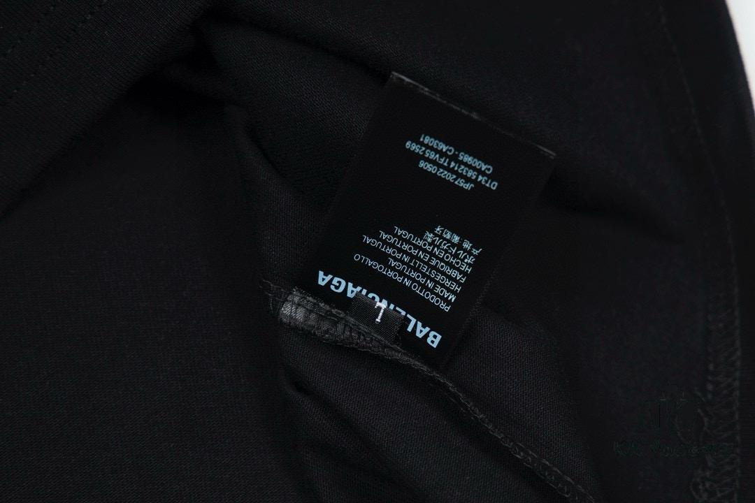 69319fccccd8ab3d7af93866 Balenciaga Phantom Double Logo Classic Print Short Sleeve T-Shirt