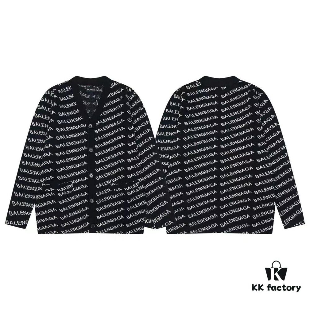 69319fcdccd8ab3d7af93880 Paris Printed Knit Message Cardigan Unisex - High-Quality Wool Blend Oversized Fit