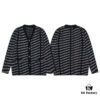 69319fcdccd8ab3d7af93880 Paris Printed Knit Message Cardigan Unisex - High-Quality Wool Blend Oversized Fit